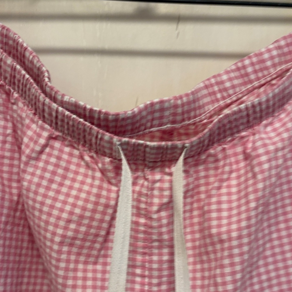 The Cat’s Pajamas Pink Gingham Drawstring Lounge Pants X-Large - Picture 5 of 8